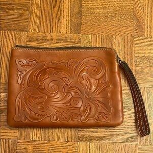 Patricia Nash leather clutch